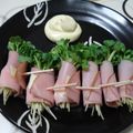 milklmi's cooksnap of when they made おつまみ★ハムとチーズのカイワレ巻き.