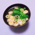 まあまま☆0403's cooksnap of when they made 麩と小松菜のお吸い物.