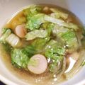 moeoke's cooksnap of when they made 美味しぃ☆オニオンレタススープ！朝食にも.