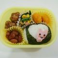 ぺんちゃま's cooksnap of when they made ＊キャラ弁＊窓からひょっこり！ぶたちゃん.