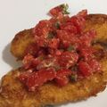 Yooboo's cooksnap of when they made ささ身カツ　フレッシュトマトソース添え.