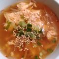 Kapi28's cooksnap of when they made 雑な男料理：もやしと卵のピリ辛スープ！！.