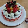 risakko7's cooksnap of when they made イチゴのクリスマスケーキ.