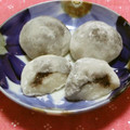 ももいろさくら's cooksnap of when they made リメイク☆　切り餅で 簡単黒豆あん大福❀.