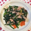 tikariri's cooksnap of when they made ほうれん草とツナのサラダ♪.
