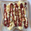 ばなちゃん666's cooksnap of when they made 乗せるだけ♪スクランブルエッグトースト.