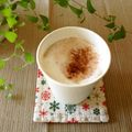 Y✿えくぼ飯's cooksnap of when they made 黒豆リメイク＊煮汁で黒豆ミルクココア風＊.