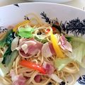 kpえもん♪'s cooksnap of when they made 簡単！アスパラとベーコンのペペロンチーノ.