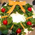 クック9PFQEB☆'s cooksnap of when they made クリスマスに簡単華やか☆リースのサラダ.