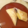 junara's cooksnap of when they made お節リメイク☆栗きんとん餅春巻き.