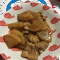 クックSB7K4U☆'s cooksnap of when they made 子どもも大好き♪大根と鶏の甘辛煮.