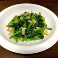 G♡あゆみん's cooksnap of when they made 簡単☆ほうれん草とカリカリベーコン♪.