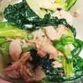 クックRJDA35☆'s cooksnap of when they made ゆき菜とツナの和え物.