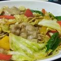 silverglit's cooksnap of when they made 豚バラと春キャベツのポン酢和風パスタ.