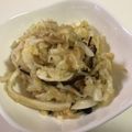 papikun's cooksnap of when they made ビールの供！キャベツと塩昆布のごま油和え.