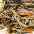 モーーさん's cooksnap of when they made ひき肉ともやしのガーリック炒め。.