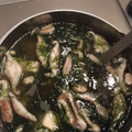 クック8S09BZ☆'s cooksnap of when they made 磯香る☆青海苔と椎茸と豆腐のお吸い物★.