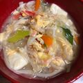 Yumatem's cooksnap of when they made 春雨と野菜の中華卵白スープ♪.