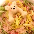 kyomco's cooksnap of when they made 取材受けました☆大根おろしアート白クマ鍋.