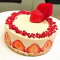YuriHasu's cooksnap of when they made フレジエ風☆レアチーズケーキ.