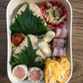 ma___111's cooksnap of when they made お弁当にピンクのお花❤焼ちくわウインナー.