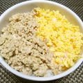ジョングレ's cooksnap of when they made *鶏そぼろ2色丼*.