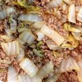 ルナリノ's cooksnap of when they made 誰でも出来る！豚ひき肉と白菜のあんかけ丼.