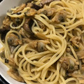 Eire's cooksnap of when they made あさりとしめじの和風パスタ.