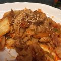 りいざ★'s cooksnap of when they made めんつゆで簡単すぎ☆豚キムチ☆.