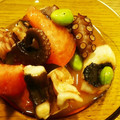 たま１１２０'s cooksnap of when they made 簡単！トマトとタコのオリーブ炒め！.