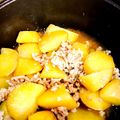 クックA3KWKM☆'s cooksnap of when they made サツマイモの鶏そぼろ煮！.