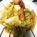 momoka0225's cooksnap of when they made 鶏もも肉とキャベツの酒粕味噌炒め.