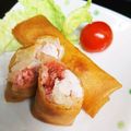 あいひな's cooksnap of when they made 簡単☆ささみ梅チーズ春巻☆.