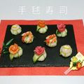 日々笑顔's cooksnap of when they made えびの手まり寿司.
