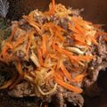 サクラメントの母's cooksnap of when they made 大根・人参・牛肉の細切り炒め.