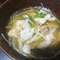 どら1981's cooksnap of when they made 簡単！水菜と油揚げのさっぱり鍋☆.