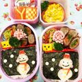 YuzuKizu's cooksnap of when they made ＊キャラ弁＊　クリスマスに★雪だるま.