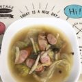 へい♡ゆー♡'s cooksnap of when they made 入れて煮るだけ！白菜の簡単コンソメスープ.