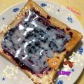 いずぅとゆーま's cooksnap of when they made 甘酸っぱい☆ジャム＆練乳トースト.