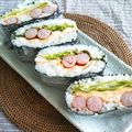 ドラエミ's cooksnap of when they made ソーセージでおにぎらず.