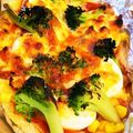 hamupuchi's cooksnap of when they made 余ったお餅deゆで卵とベーコンの餅ピザ.