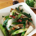 えんぴっぴ's cooksnap of when they made 九条ねぎとキノコの炒めもの.