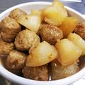 かぉちゃん♥'s cooksnap of when they made カブと肉団子のこってり煮.