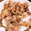 なーなちゃん's cooksnap of when they made 梅豚丼.