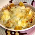 m1oco's cooksnap of when they made クリームシチューの残りでマカロニグラタン.