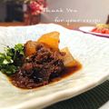 inyako's cooksnap of when they made 圧力鍋で柔らか味浸み～な肉大根の煮物.