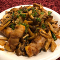 ♪きっとんとん♪'s cooksnap of when they made はんぺんの豚肉巻きキムチ炒め.