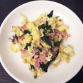 ぁ～ゃmama's cooksnap of when they made 5分で完成♪ほうれん草とハムの卵炒め.
