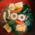 ムーミン☆ママ's cooksnap of when they made 素朴で美味【ちくわとほうれん草の味噌汁】.