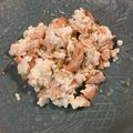 juni1532's cooksnap of when they made ズボラ飯♪余った卵白活用！じゃこたま丼.